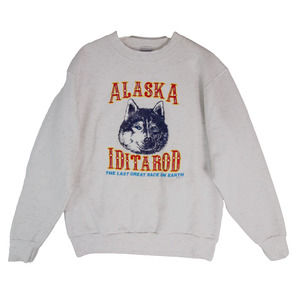 VTG 1991 Alaska IDITAROD The Last Great Race Anchorage Size L Heather Gray